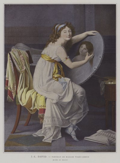 Madame Vigee-Lebrun portréja alkotó: after Jacques Louis David