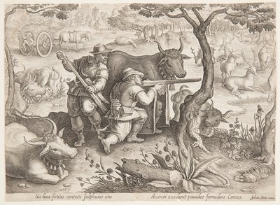Szarvasvadászat alkotó: after Jan van der Straet, called Stradanus