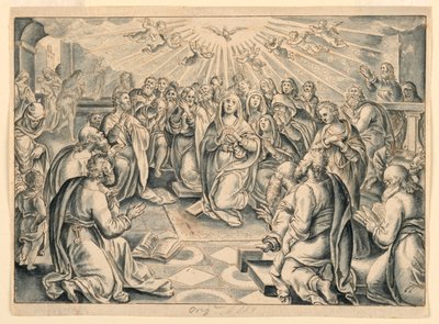 Jelenet az Apostolok Cselekedeteiből, Stradanus után alkotó: after Jan van der Straet, called Stradanus