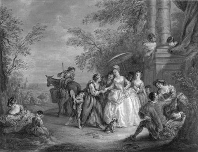 La Bonne Aventure (A szerencsekutató) alkotó: after Jean Baptiste Joseph Pater