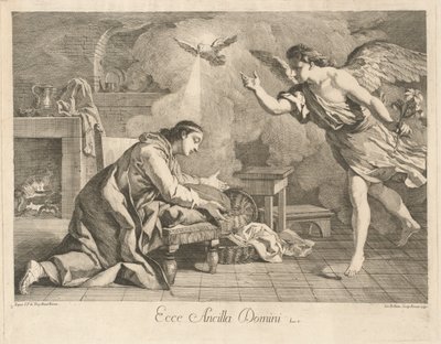 Az Angyali üdvözlet alkotó: after Jean François de Troy Jean Baptiste Hutin