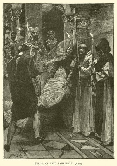 Ethelbert király temetése alkotó: after John Henry Frederick Bacon