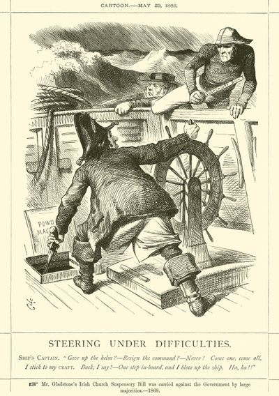 Kormányzás nehézségek alatt alkotó: after John Tenniel