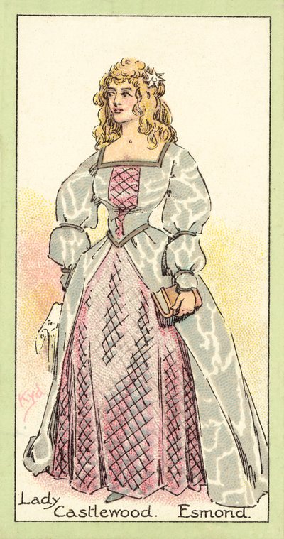 Lady Castlewood, Esmond (chromolitho) alkotó: after Joseph Clayton Clarke