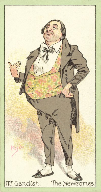 Mr Gandish, The Newcomes (chromolitho) alkotó: after Joseph Clayton Clarke