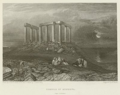 Minerva temploma, Cape Colonna alkotó: after Joseph Mallord William Turner