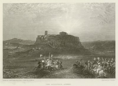 Akropolisz, Athén alkotó: after Joseph Mallord William Turner