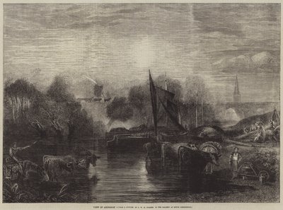 Abingdon kilátása alkotó: after Joseph Mallord William Turner