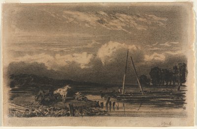 English View, Jules Dupré nyomán alkotó: after Jules Dupré
