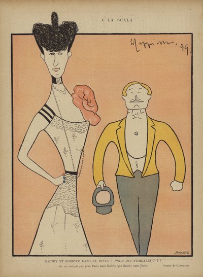 Balthy és Fordyce, illusztráció a Le Rire számára alkotó: after Leonetto Cappiello