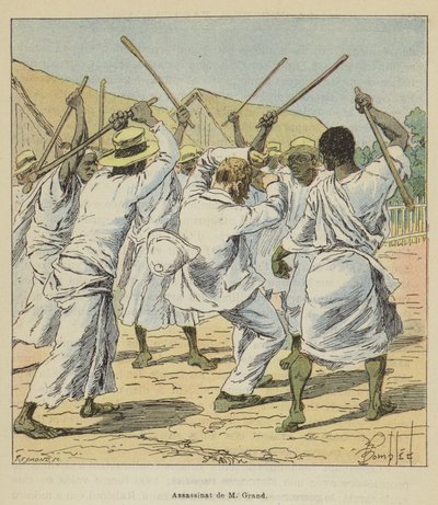 M Grand meggyilkolása alkotó: after Louis Charles Bombled