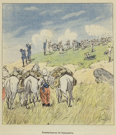 Antananarivo bombázása alkotó: after Louis Charles Bombled