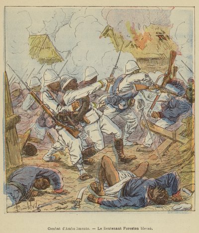 Ambodimonto harca, Foreston hadnagy sebesülései alkotó: after Louis Charles Bombled