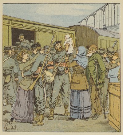 A párizsi frank gumiabroncsok beszállása alkotó: after Louis Charles Bombled