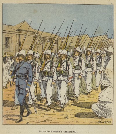 A franciák belépése Antananarivóba alkotó: after Louis Charles Bombled