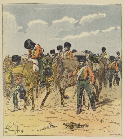 Larmee nehezen ment át ezen a téren alkotó: after Louis Charles Bombled