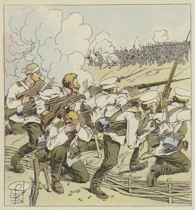 Szibériai csetepaté Vafangouban alkotó: after Louis Charles Bombled