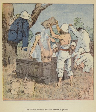 Lefebvre fürdőkádként használt autók alkotó: after Louis Charles Bombled