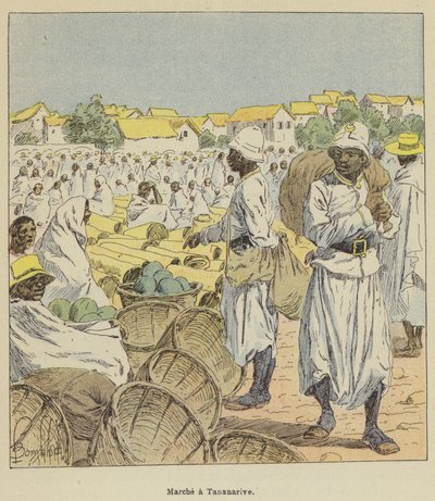 Marche Tananarive-ban alkotó: after Louis Charles Bombled