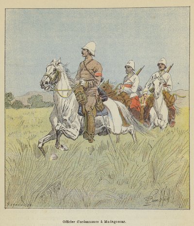 Dordinációs tiszt Madagaszkáron alkotó: after Louis Charles Bombled