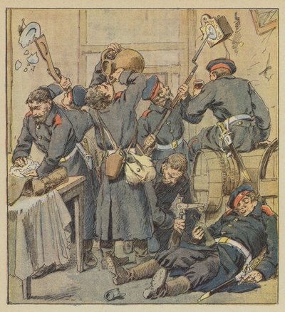 Folytatási jelenet Saint-Calais-ban alkotó: after Louis Charles Bombled