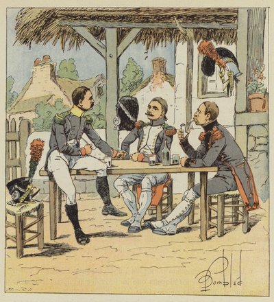 Voltigeur, gyalogos vadász és mérnök sapper alkotó: after Louis Charles Bombled