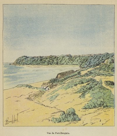 Kilátás a Fort Dauphinra alkotó: after Louis Charles Bombled