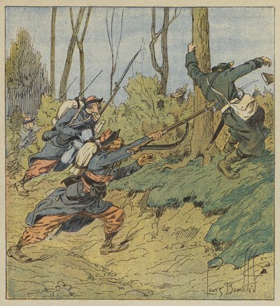 A poroszokat üldöző zefirok alkotó: after Louis Charles Bombled