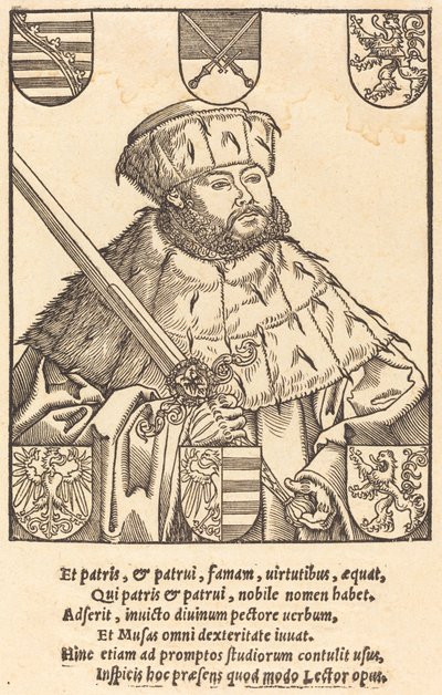 Nagyképű John Frederic, választói köntösben [jobbra] alkotó: after Lucas Cranach the Younger