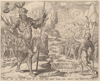 Dávid találkozás Góliáttal alkotó: after Maerten van Heemskerck