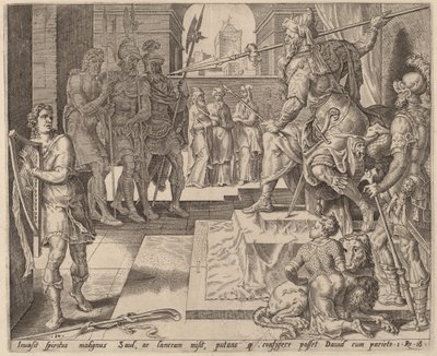 Dávid Saul előtt alkotó: after Maerten van Heemskerck