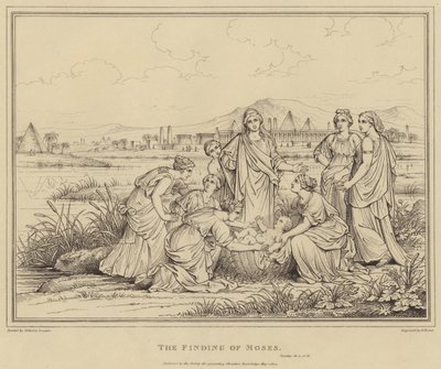 Mózes megtalálása, Exodus alkotó: after Nicolas Poussin