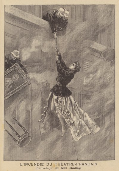 Tűz a Theatre-Francais-ban, Párizs alkotó: after Oswaldo Tofani