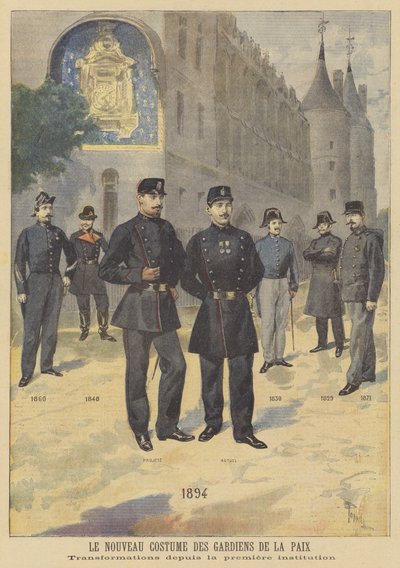 Új egyenruha a rendőrségnek alkotó: after Oswaldo Tofani
