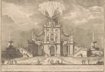 Az 1755-ös Seconda Macchina Kínában: Királyi Vadászház alkotó: after Paolo Posi Giuseppe Vasi