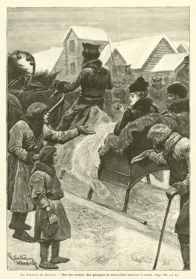 Éhínség Oroszországban alkotó: after Richard Caton II Woodville