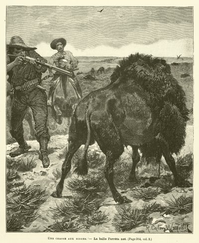 Bölényvadászat alkotó: after Richard Caton II Woodville