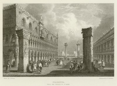 Piazzetta, a Szent Márk templomból alkotó: Samuel (after) Prout