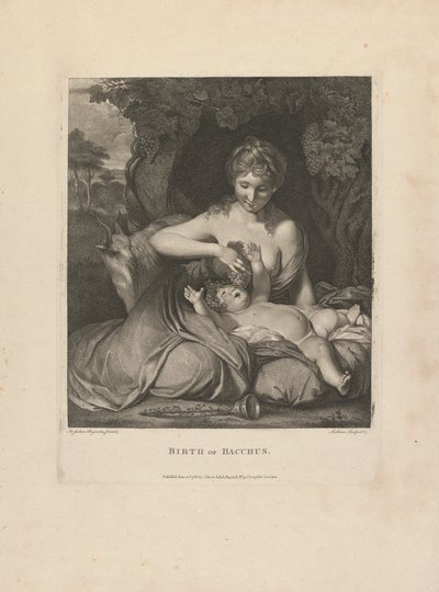 Bacchus születése alkotó: after Sir Joshua Reynolds