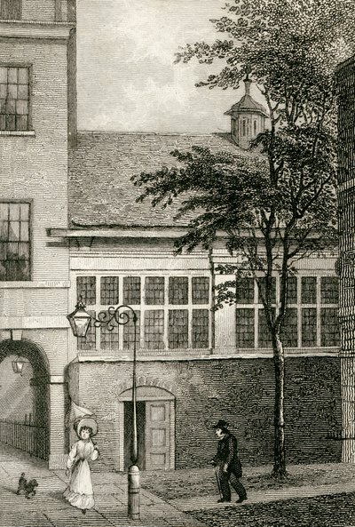 Barnards Inn Hall, 1830 alkotó: Thomas Hosmer after Shepherd