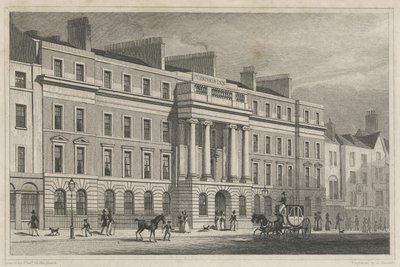 Furnivals Inn Holborn, 1825 alkotó: Thomas Hosmer after Shepherd