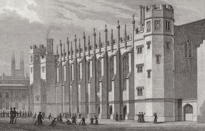 The New Hall, Christs Hospital, 1828 alkotó: Thomas Hosmer after Shepherd