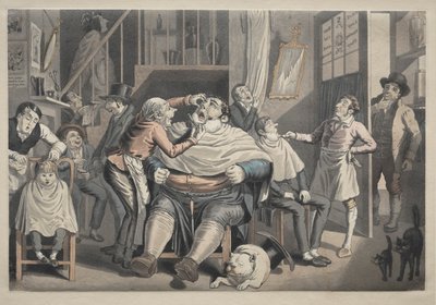Fodrászat alkotó: after Thomas Rowlandson