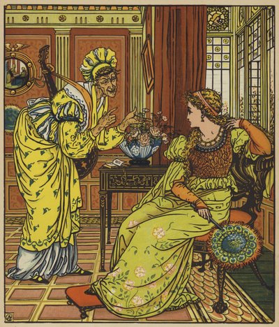 Feintise megkísérti Belle-Etoile-t alkotó: after Walter Crane