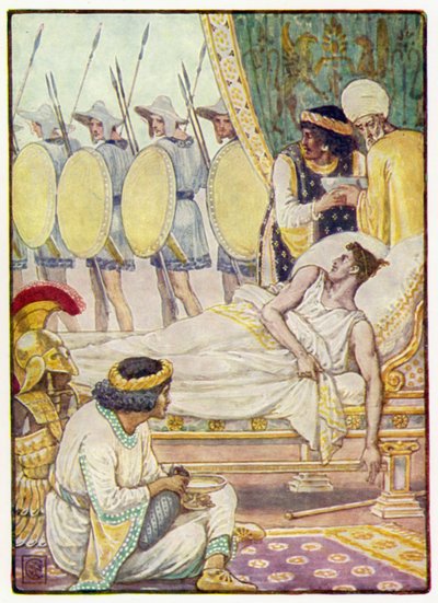 Erőfeszítéssel nézett rájuk, ahogy elhaladtak alkotó: after Walter Crane