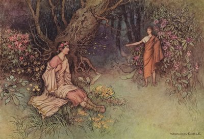 Geoffrey Chaucer, A lovagok meséje alkotó: after Warwick Goble