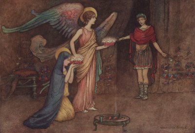 Geoffrey Chaucer, A második apácamese alkotó: after Warwick Goble