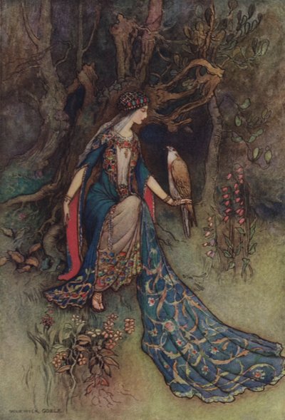Geoffrey Chaucer, A Squire meséje alkotó: after Warwick Goble
