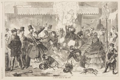 Havas csúszda a városban alkotó: Winslow Homer