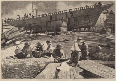 Hajóépítés, Gloucester kikötője alkotó: Winslow Homer
